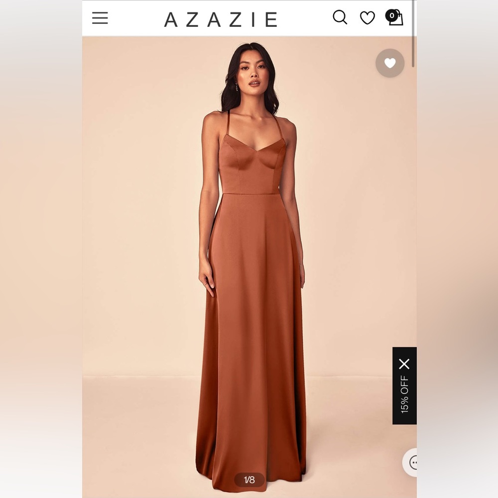 AZAZIE SILKY SATIN BRIDESMAIDS DRESS